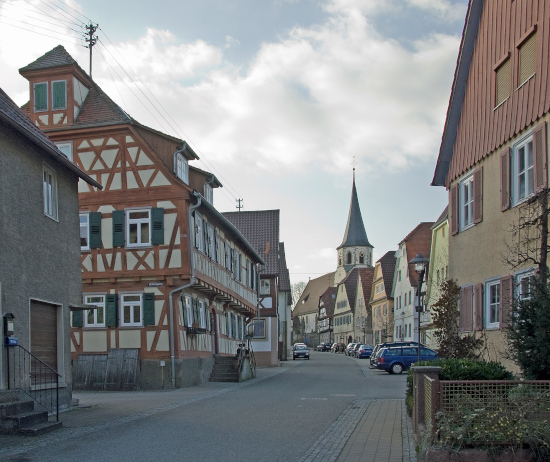 Die Kirchstraße in Illingen