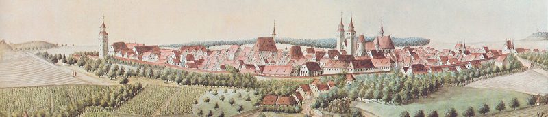 Panorama Markgröningen um 1800